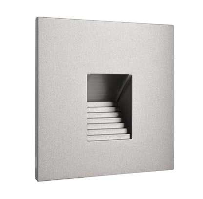 Deko-Light Abdeckung eckig grau Stufe für Alwaid  Weißaluminium RAL 9006