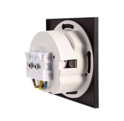 Deko-Light Abdeckung eckig schwarz Stufe für Alwaid  Tiefschwarz RAL 9005