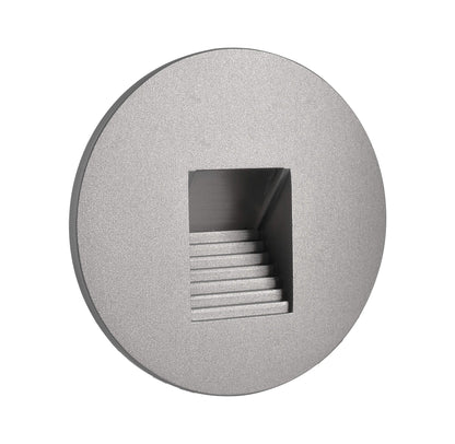 Deko-Light Abdeckung rund grau Stufe für Alwaid  Weißaluminium RAL 9006