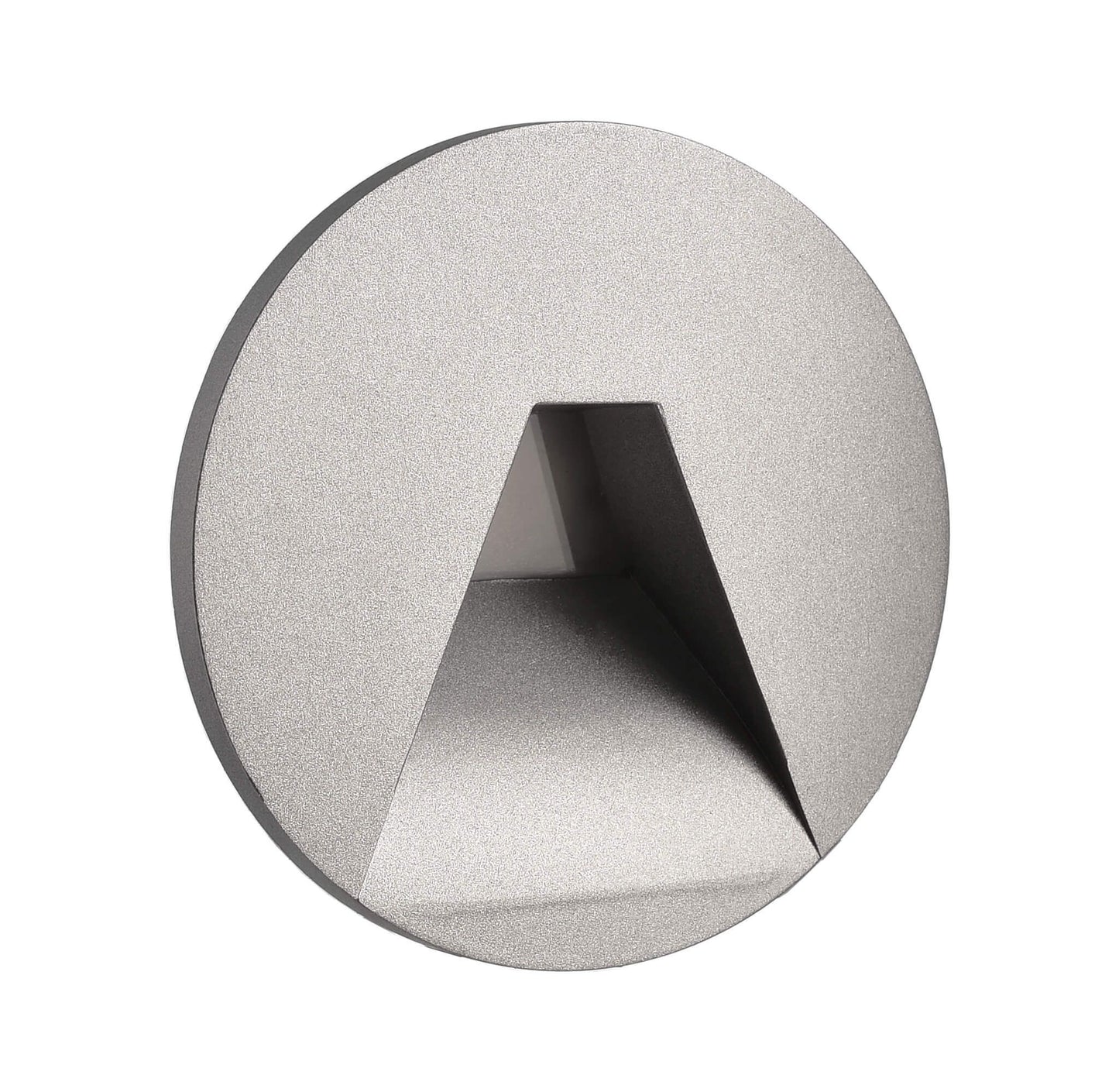 Deko-Light Abdeckung rund grau Winkel für Alwaid  Weißaluminium RAL 9006