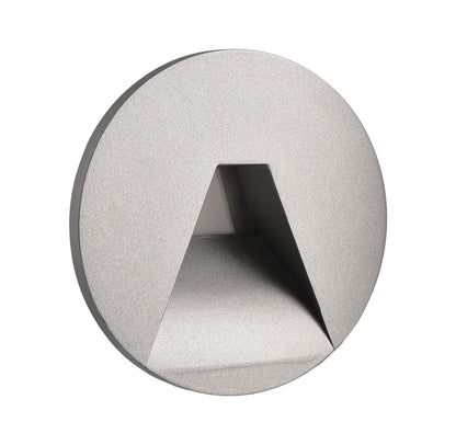Deko-Light Abdeckung rund grau Winkel für Alwaid  Weißaluminium RAL 9006