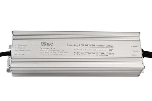Deko-Light IP, DIM, CV, V2-200-12T  Silber