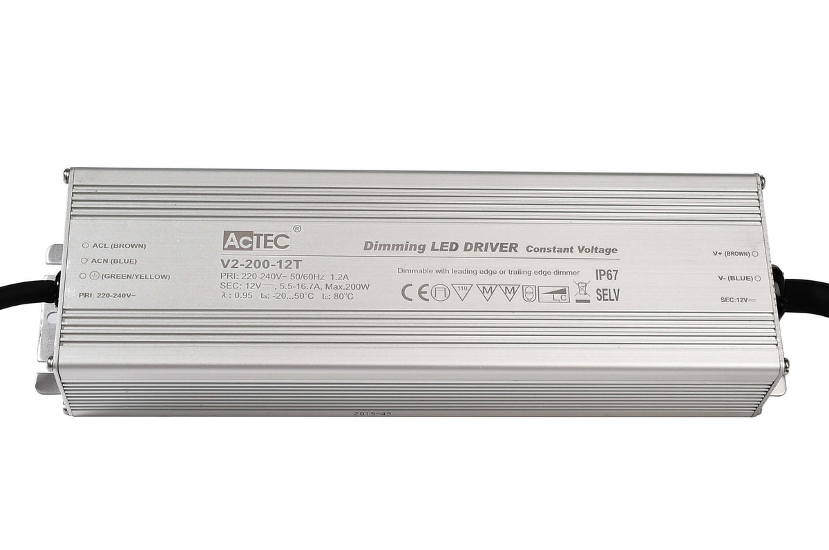 Deko-Light IP, DIM, CV, V2-200-12T  Silber