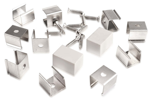 Deko-Light Montageset für D Flex Line 12,0 x 20,0 mm  Silber