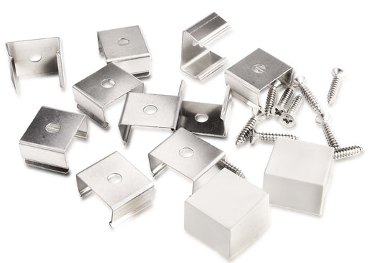 Deko-Light Montageset für D Flex Line 16,0 x 15,0 mm  Silber