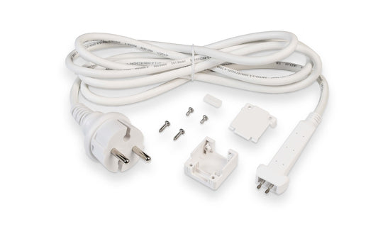 Deko-Light Einspeisekabel mit Schutzkontakt-Stecker für 230V LED Stripe  Weiß
