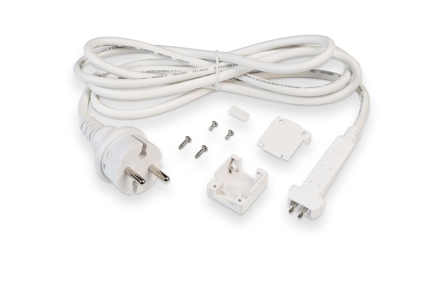 Deko-Light Einspeisekabel mit Schutzkontakt-Stecker für 230V LED Stripe  Weiß
