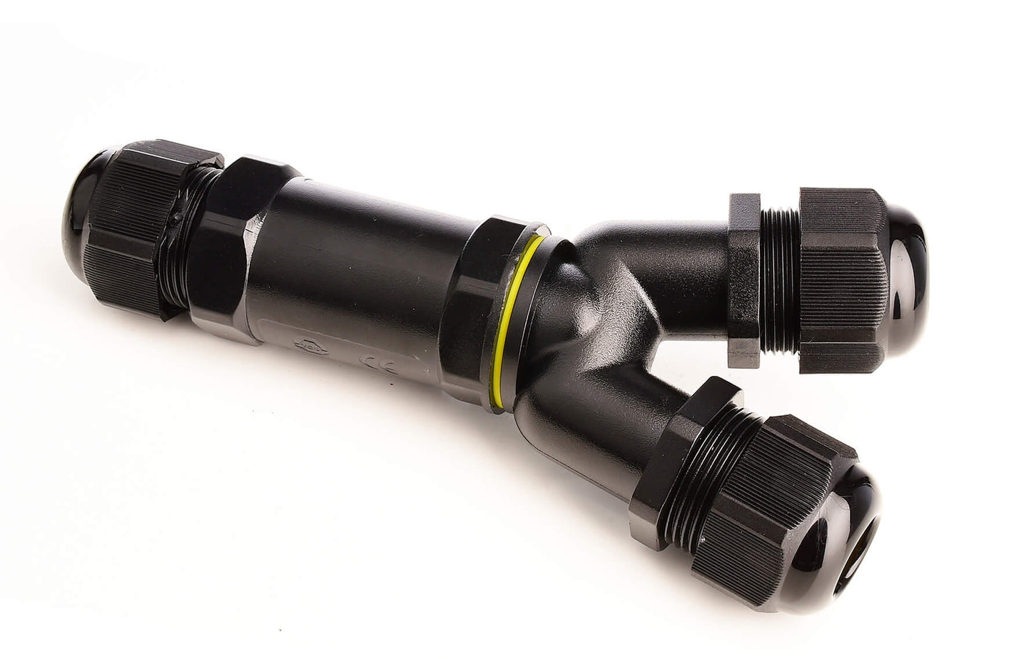 Deko-Light Outdoor Multi Y-Verbinder für 3 Kabel 4-14 mm, 3 Adern 0.5-4 mm², max. 450V AC/24A  Schwarz