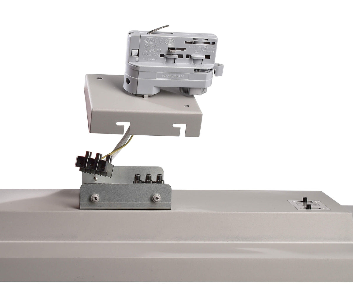 Deko-Light 3-Phasen Adapter für Deckenaufbauleuchte Draconis  Weißaluminium RAL 9006