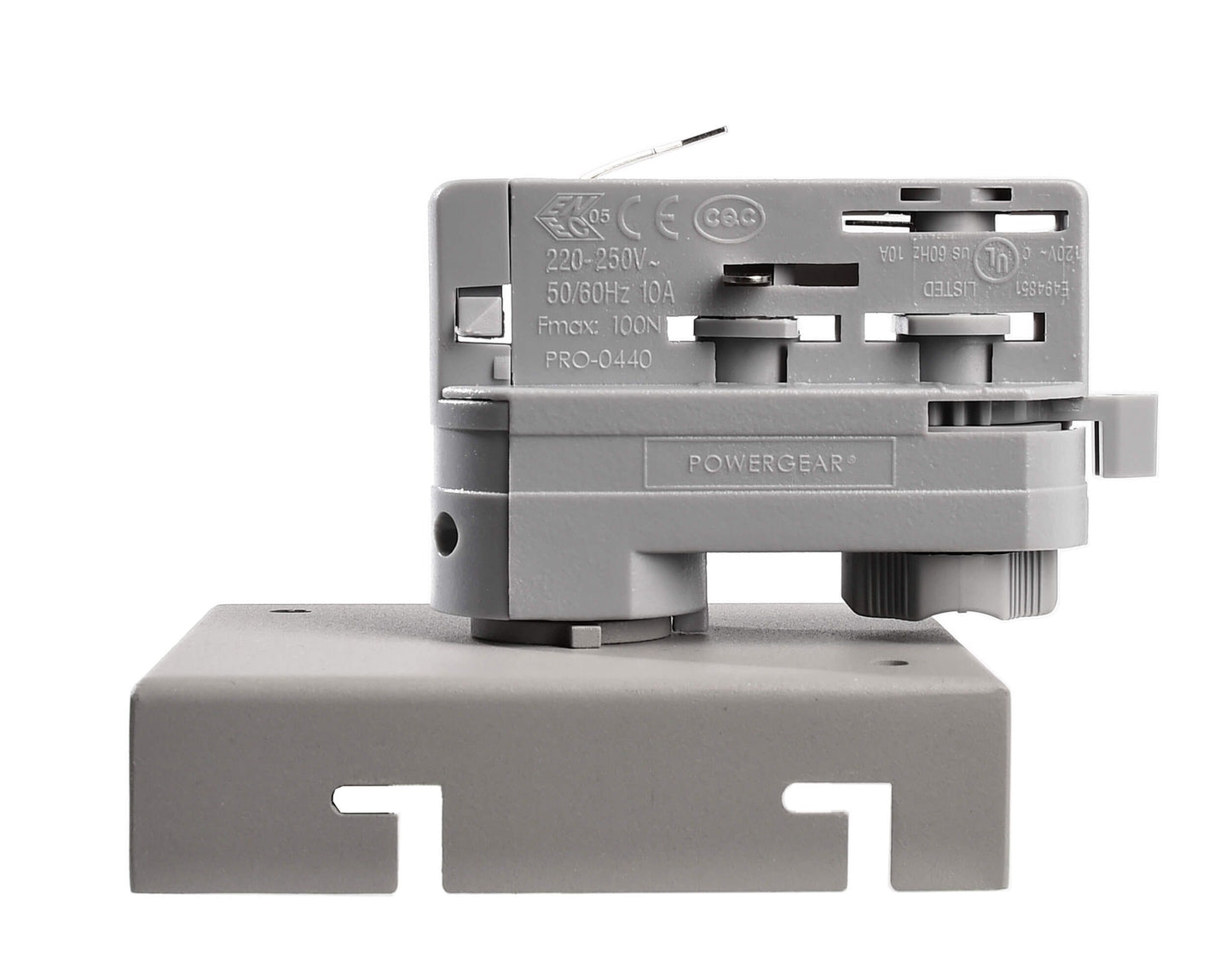 Deko-Light 3-Phasen Adapter für Deckenaufbauleuchte Draconis  Weißaluminium RAL 9006