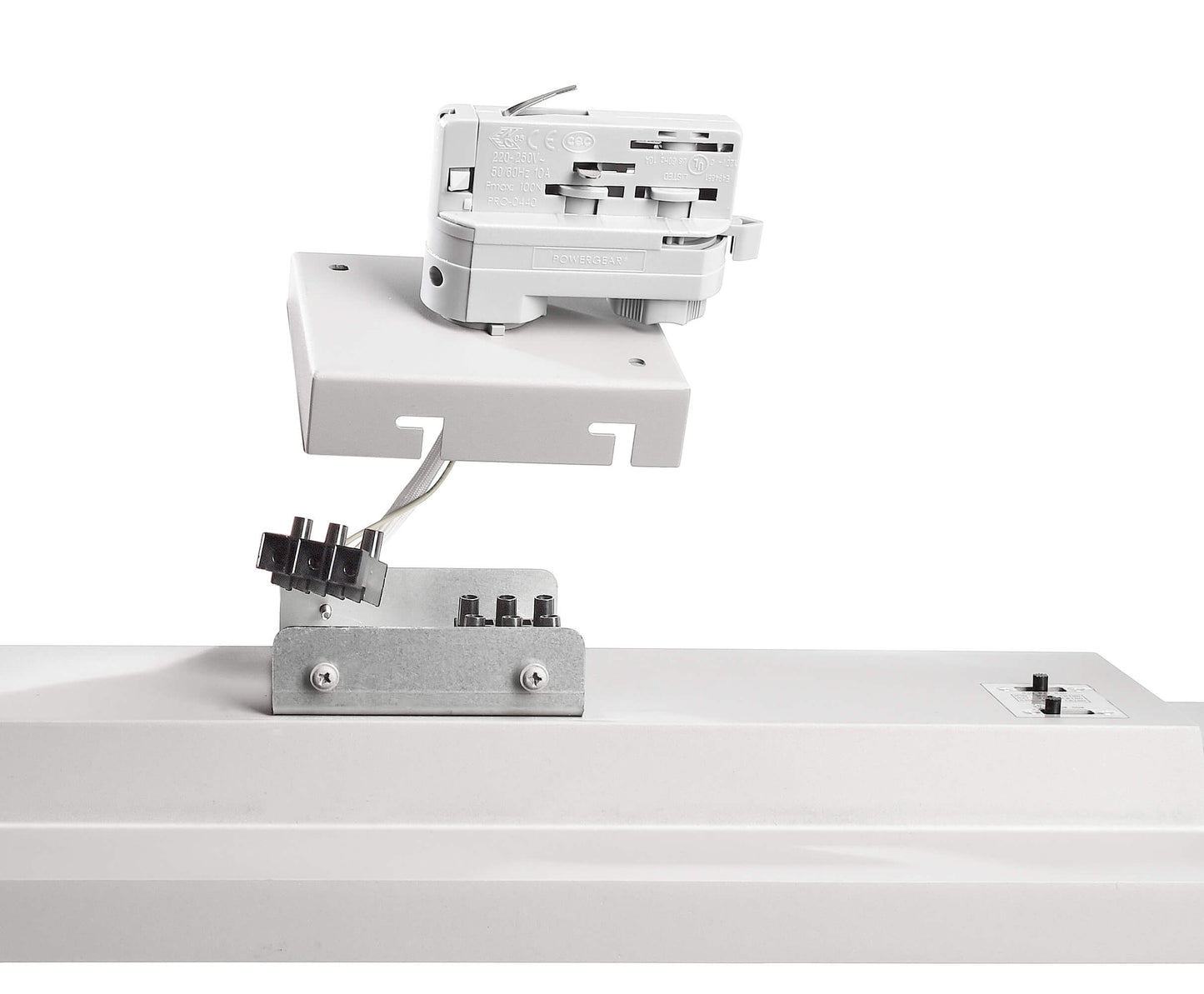 Deko-Light 3-Phasen Adapter für Deckenaufbauleuchte Draconis  Verkehrsweiß RAL 9016