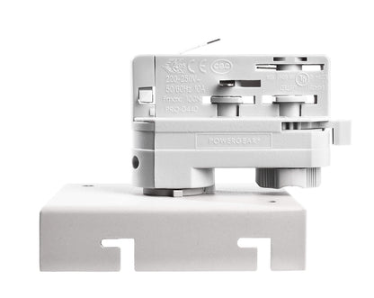 Deko-Light 3-Phasen Adapter für Deckenaufbauleuchte Draconis  Verkehrsweiß RAL 9016