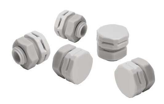 Deko-Light Druck-/Feuchtigkeitsausgleichsventil mit Membran, 1200ml/min, M10, IP67, 5er Set  Weiß