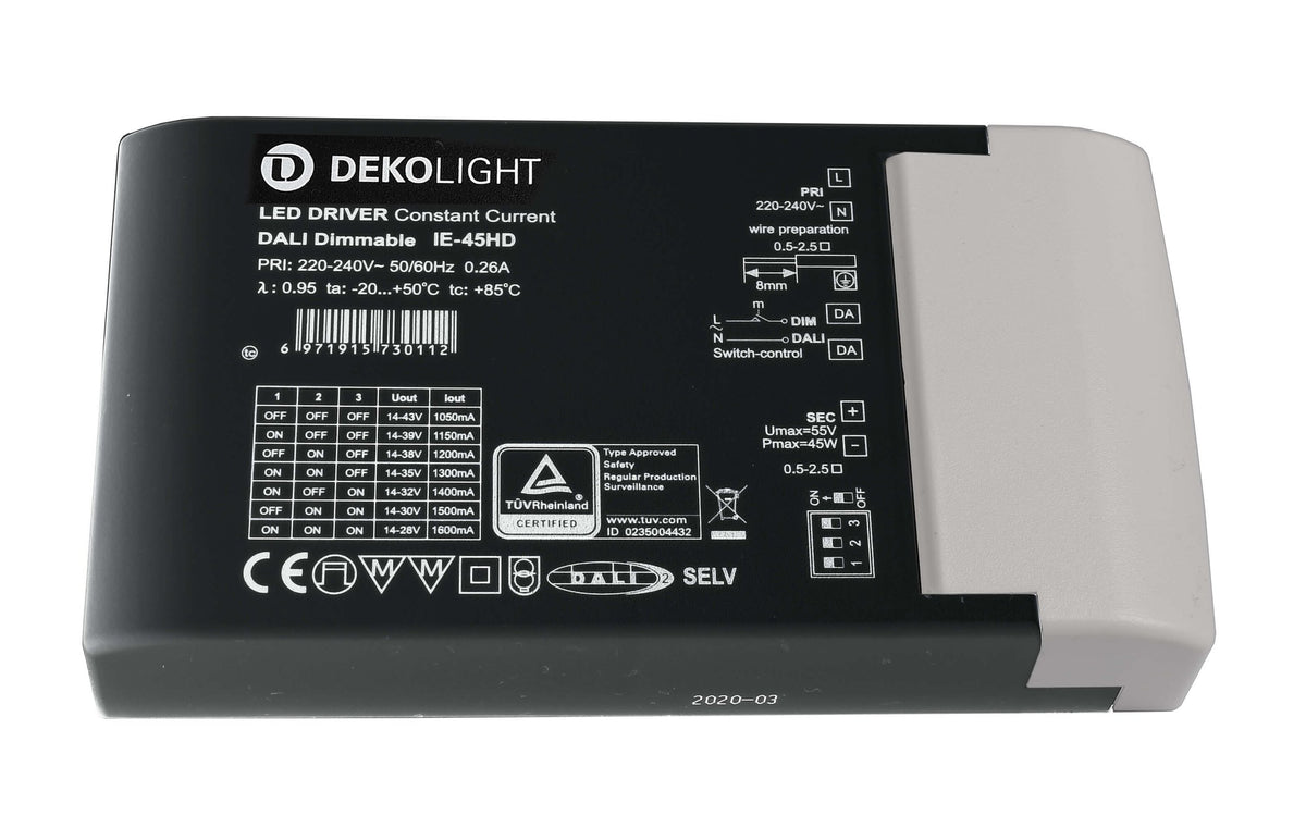 Deko-Light BASIC, DIM, Multi CC, IE-45HD  Schwarz