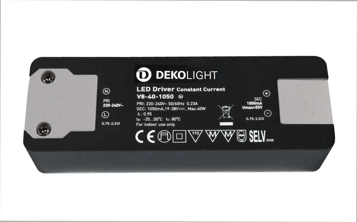 Deko-Light BASIC, CC, V8-40-1050mA/40V  Schwarz