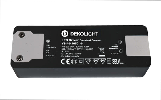 Deko-Light BASIC, CC, V8-40-1050mA/40V  Schwarz
