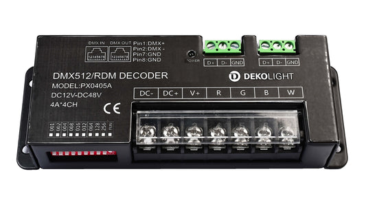 Deko-Light 4 Kanal LED DMX Dimmer 12-48V  Schwarz