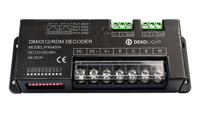 Deko-Light 4 Kanal LED DMX Dimmer 12-48V  Schwarz