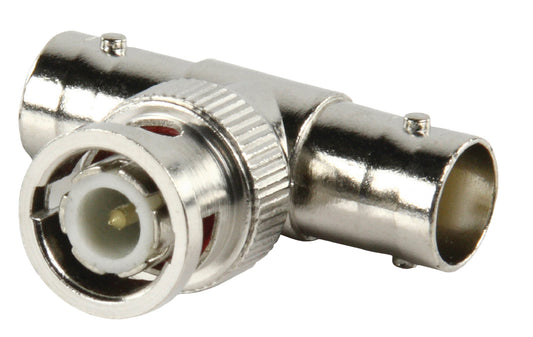 Valueline BNC-Adapter T-Verteiler BNC-Stecker - 2x BNC female Silber