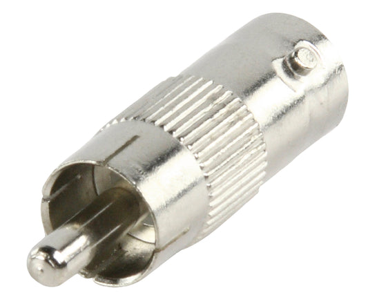 Valueline BNC-Adapter RCA male - BNC-Kupplung Silber