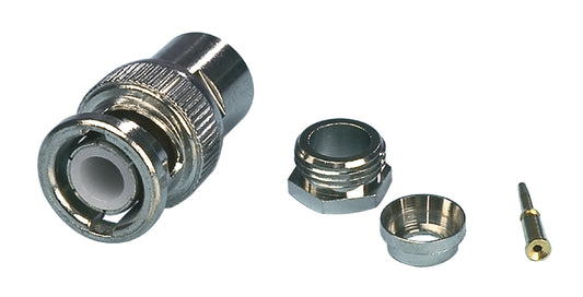 Valueline Stecker BNC 5.0 mm Male Metall Silber