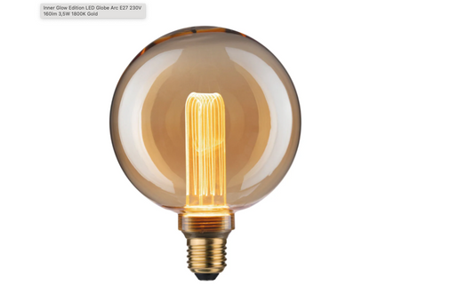 Paulmann Inner Glow Edition LED Globe G125 E27 230V 160lm 3,5W 1800K  Gold