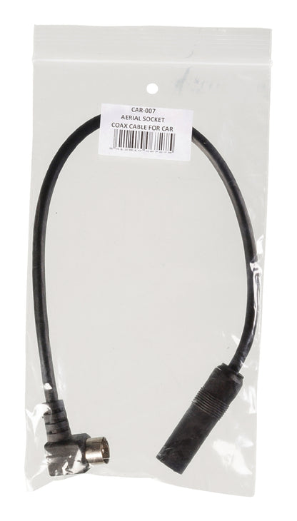 Valueline Koaxialkabel Koax-Stecker - Auto-Antennenkupplung 0.25 m Schwarz