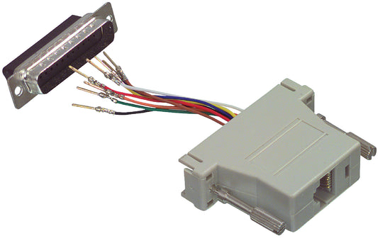 Valueline Seriell Adapter D-Sub Stecker 25-polig - RJ45 (8P8C) female Elfenbein