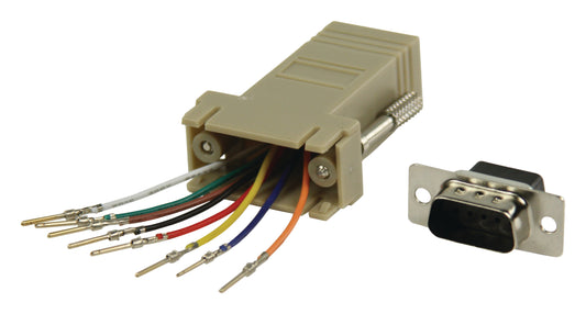 Valueline Seriell Adapter D-Sub 9-pol. male - RJ45 (8P8C) female Elfenbein