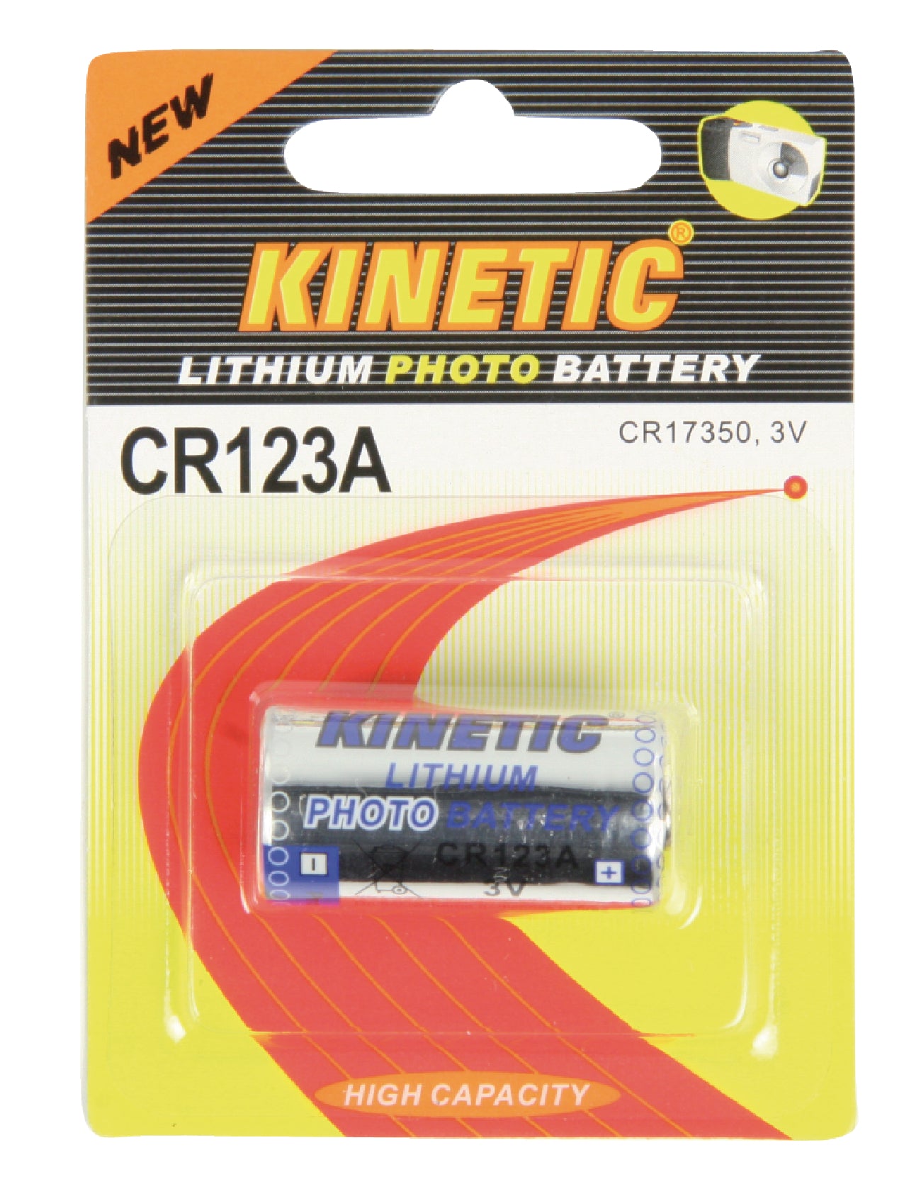 Kinetic Lithium-Batterie CR123A 3 V 1-Blister
