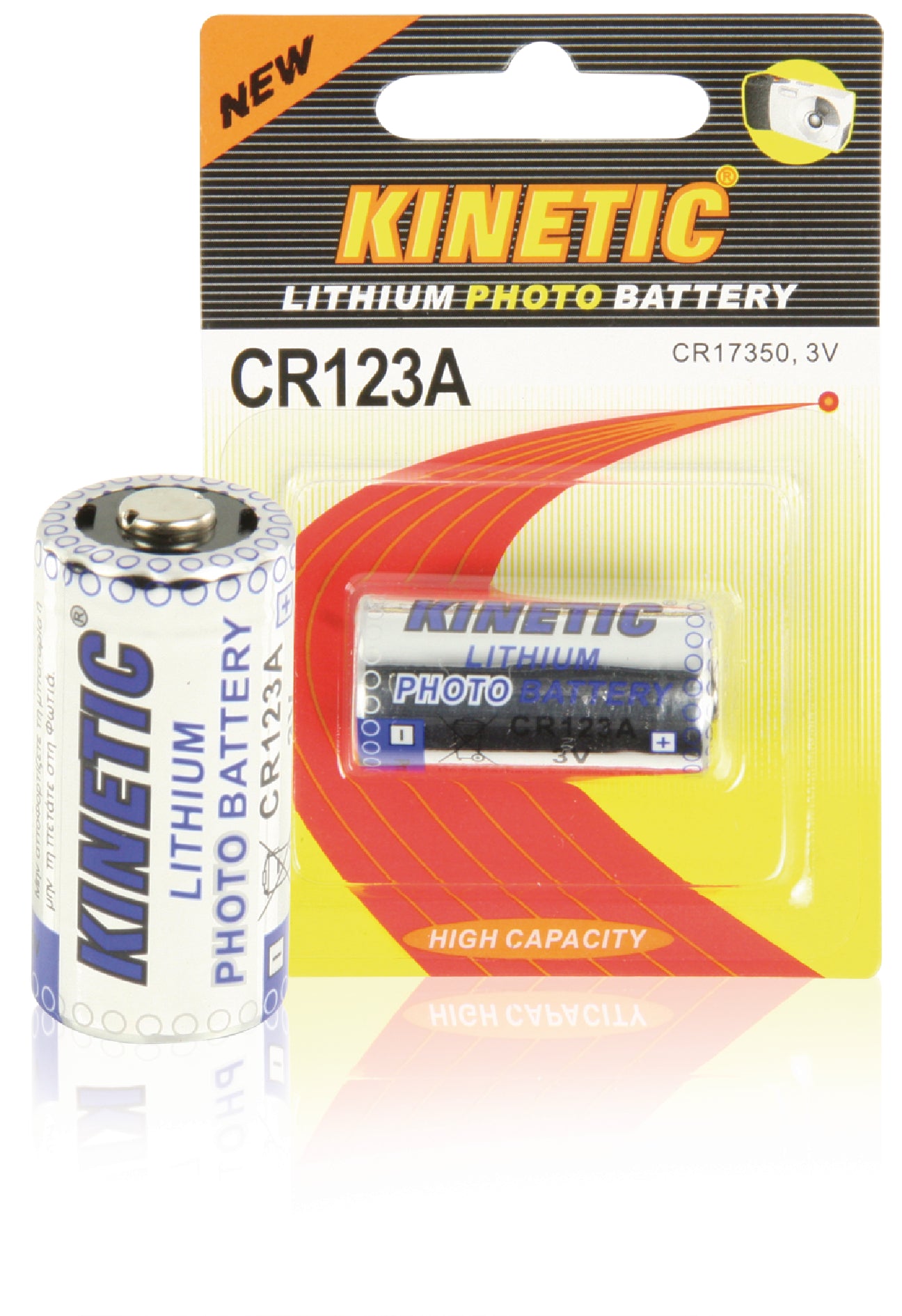 Kinetic Lithium-Batterie CR123A 3 V 1-Blister
