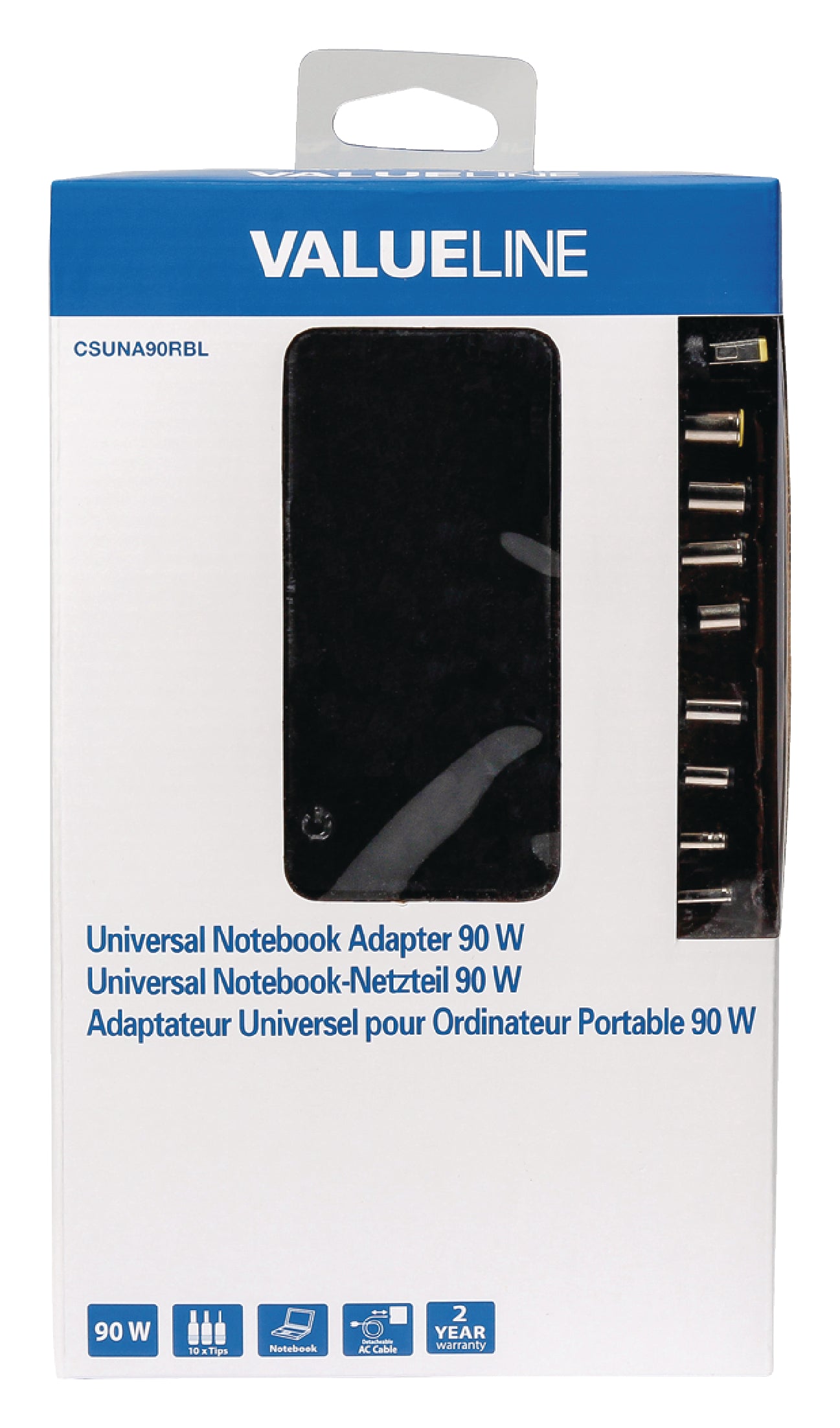 Valueline Notebooknetzteil 15 / 19.5 VDC 90 W