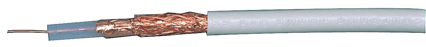 Valueline Antennenkabel auf Rolle COAX 12 7.0 mm 100 m Grau