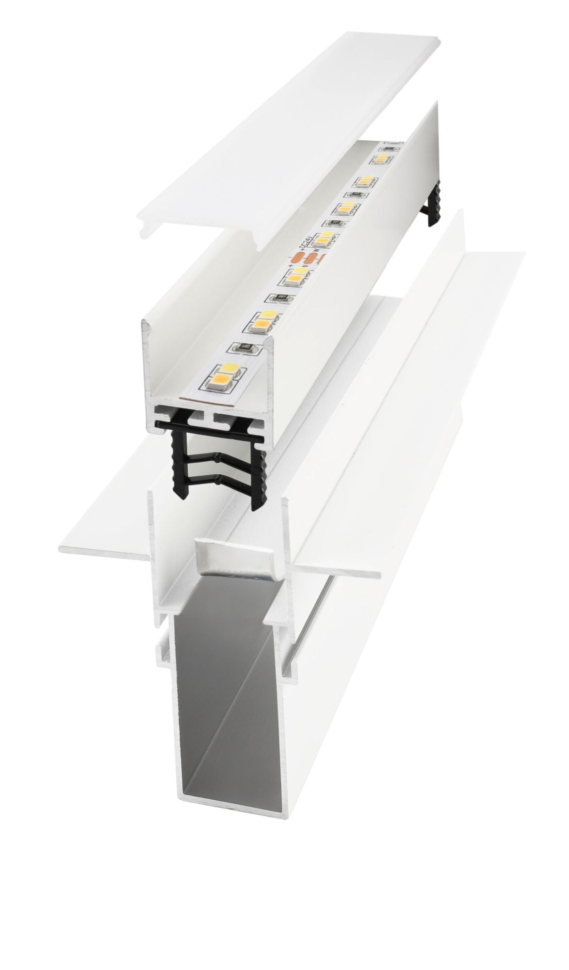Deko-Light Combo Einbau Trafoprofil mit Flügel, 13mm, 1m weiß