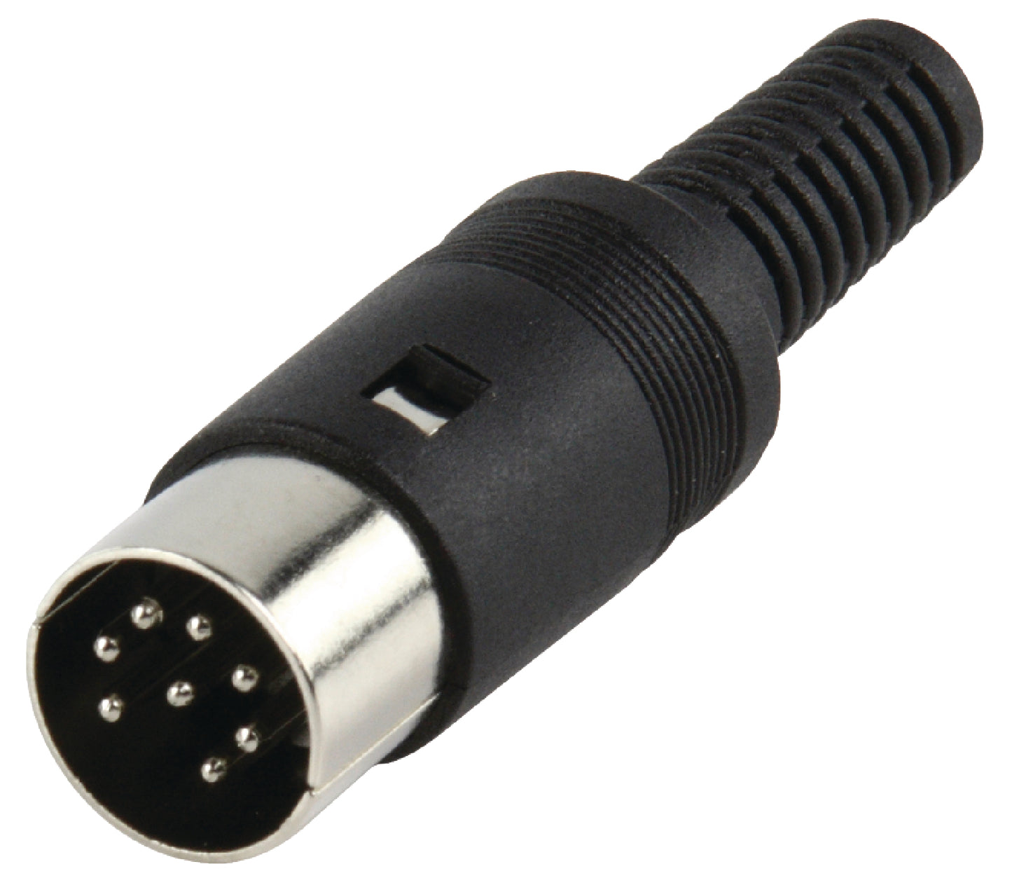 Valueline Stecker 8p. DIN Male PVC Schwarz