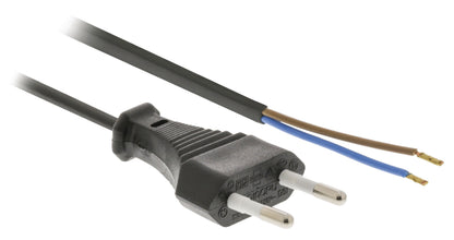 Valueline Euro-Netzkabel Euro male 2.00 m Schwarz