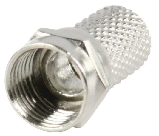 Valueline F-Stecker 7.0 mm Male Metall Silber