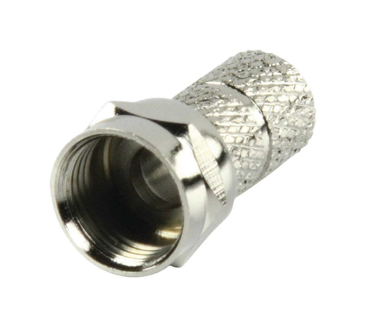 Valueline F-Stecker 6.4 mm Male Metall Silber