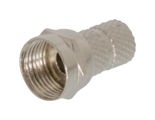 5er Pack Valueline F-Stecker 5.5 mm Male Metall Silber