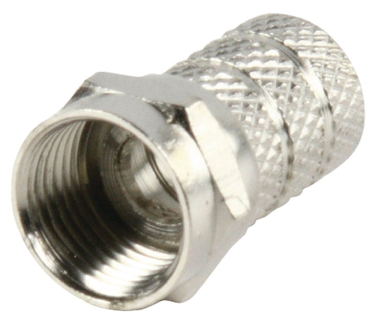 Valueline FC-013 F-Stecker 8.0 mm Male Metall Silber