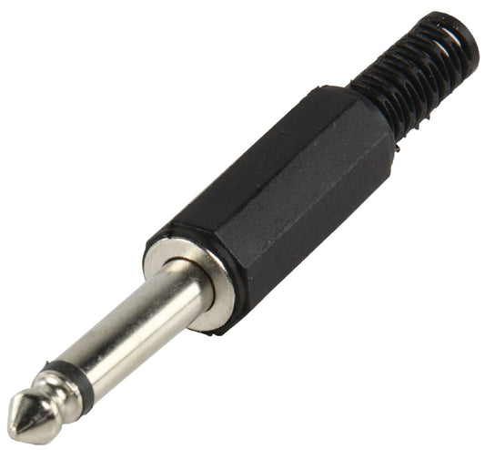 Valueline Audio-Stecker 6.35 mm Male PVC Schwarz