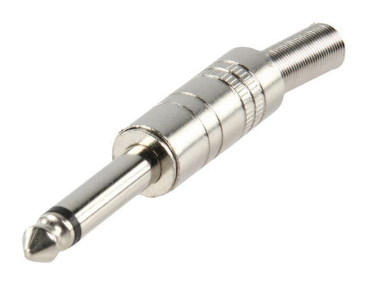 Valueline Audio-Stecker 6.35 mm Male Metall Silber