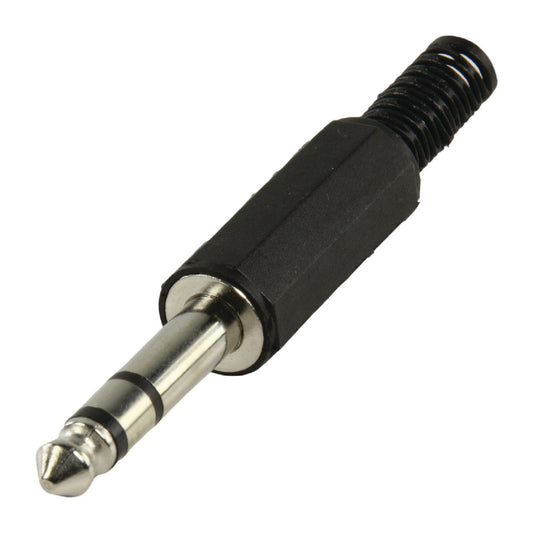 Valueline Audio-Stecker 6.35 mm Male PVC Schwarz