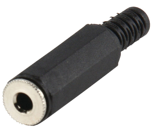 Valueline Audio-Stecker 3.5 mm Female PVC Schwarz