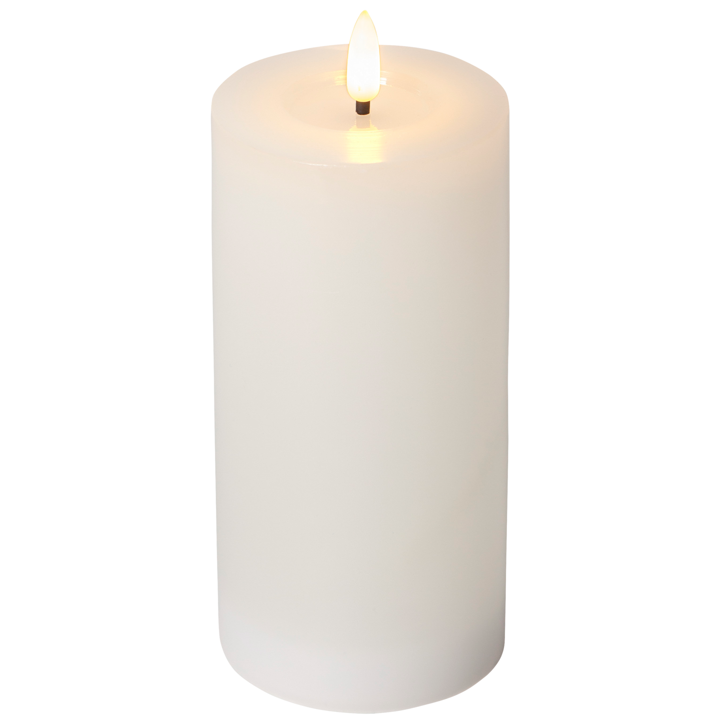LED Echtwachs-Kerze ''Flamme Flow'',  flackernd, batteriebetrieben, 7,5x17,5cm