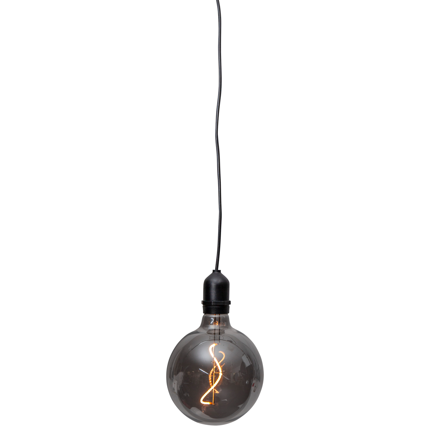 LED-Glaskugel ''Bowl'', warmweiß, 1m Kabel, 12,5x19,5cm, IP44, Batteriebetrieben