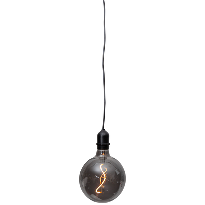 LED-Glaskugel ''Bowl'', warmweiß, 1m Kabel, 12,5x19,5cm, IP44, Batteriebetrieben