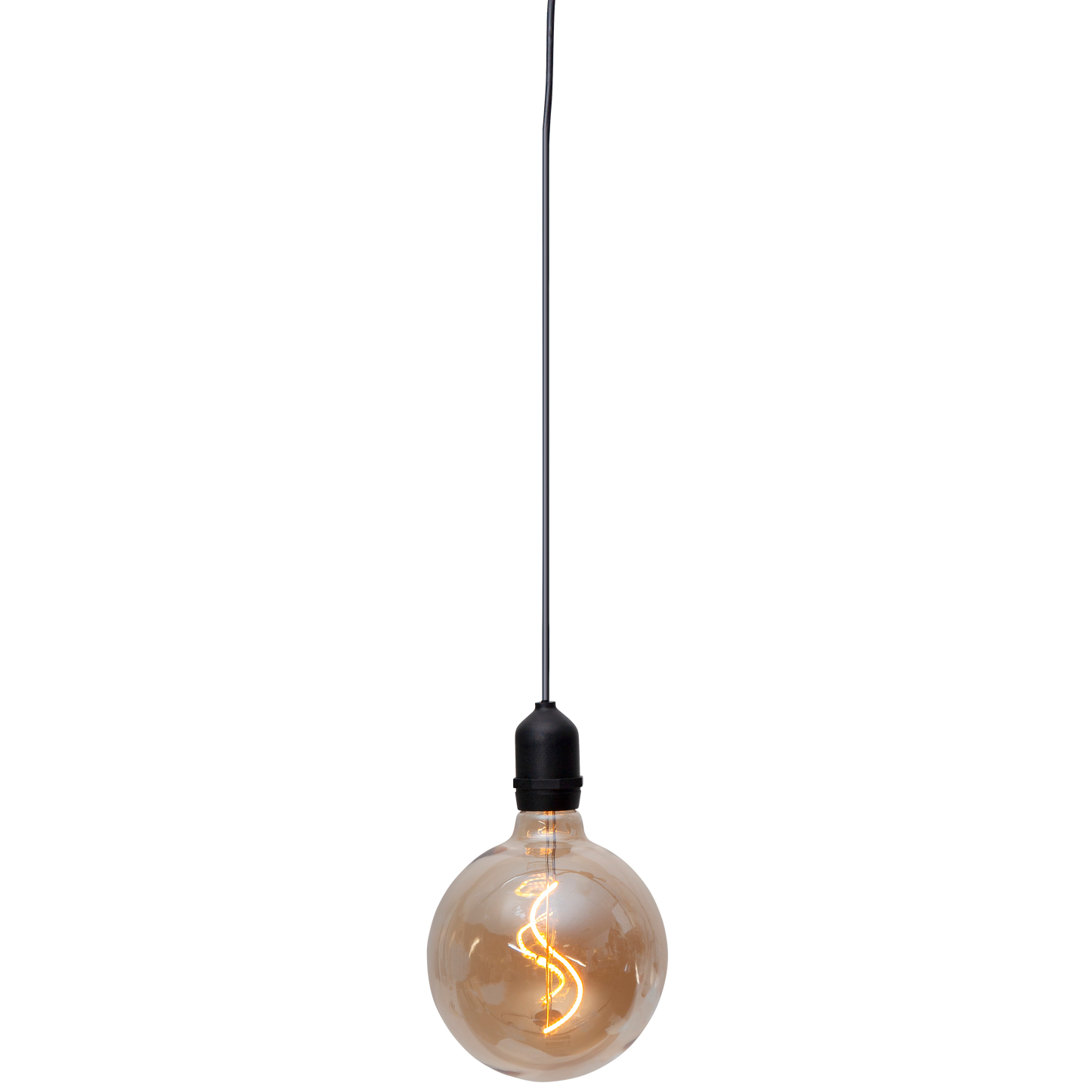 LED-Glaskugel ''Bowl'', warmweiß, 1m Kabel, 12,5x19,5cm, IP44, Batteriebetrieben
