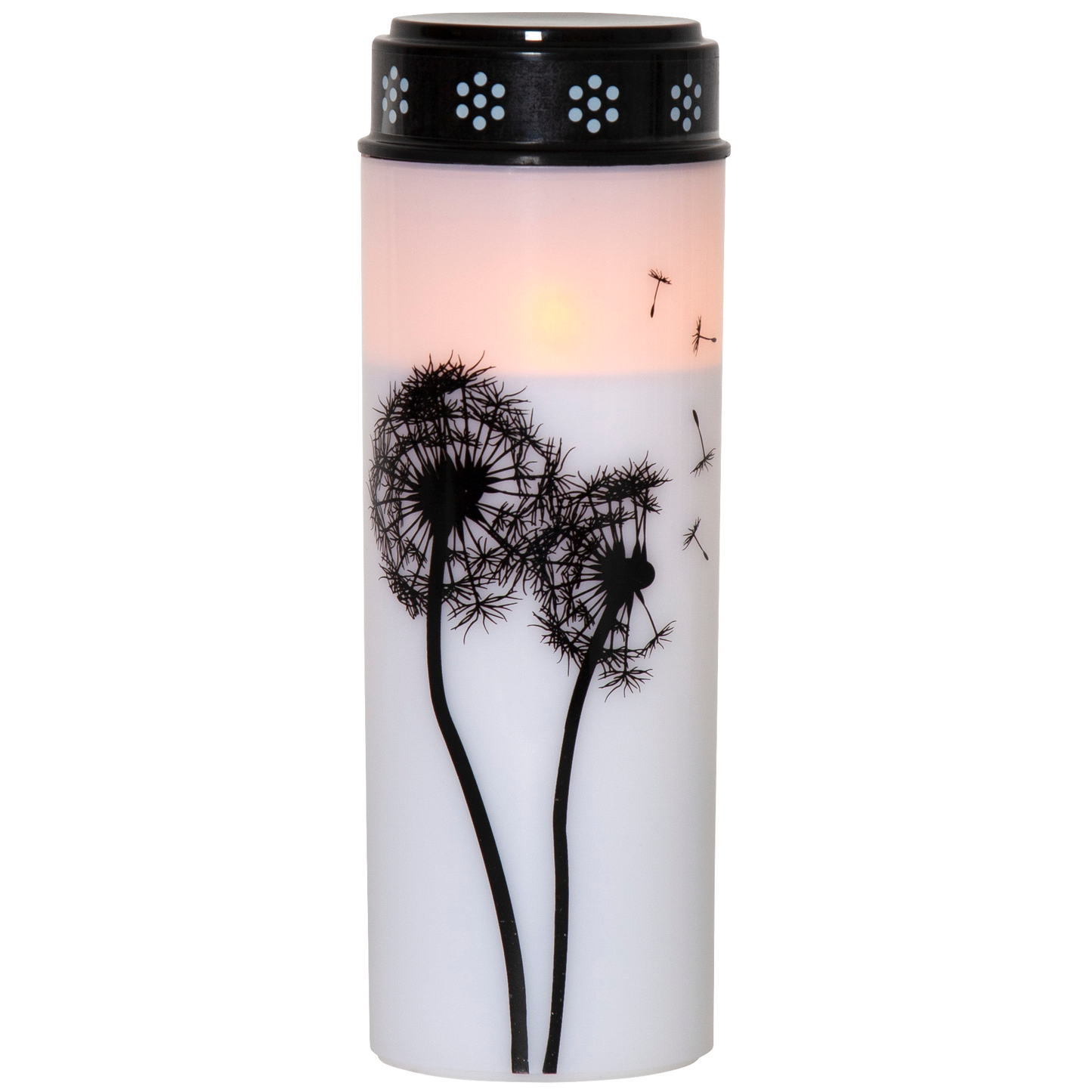 LED-Grablicht ''Dandelion'', weiß mit Pusteblumenmotiv, warmweiß, 21x7cm, outdoor
