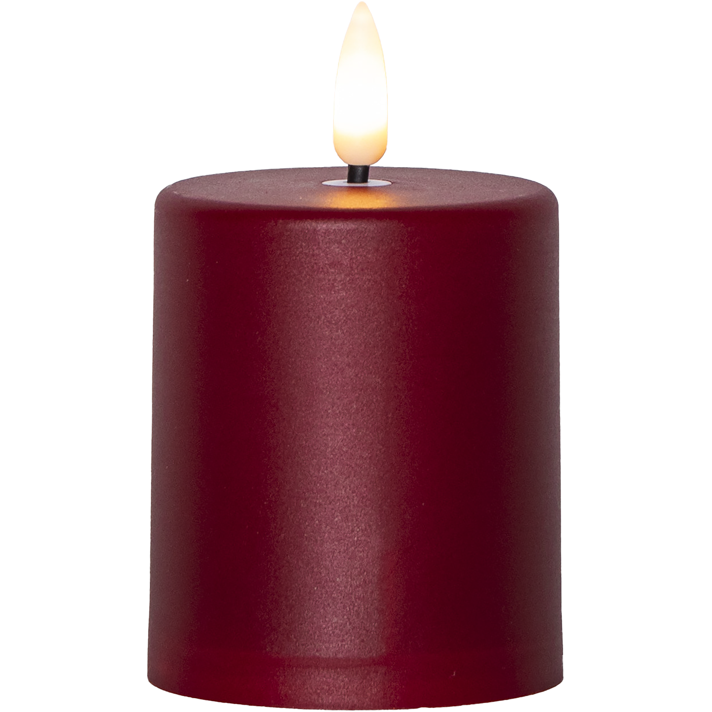 LED-Kerze ''Paula'' , flackernd, rot, 6.1x10cm, Timer, outdoor